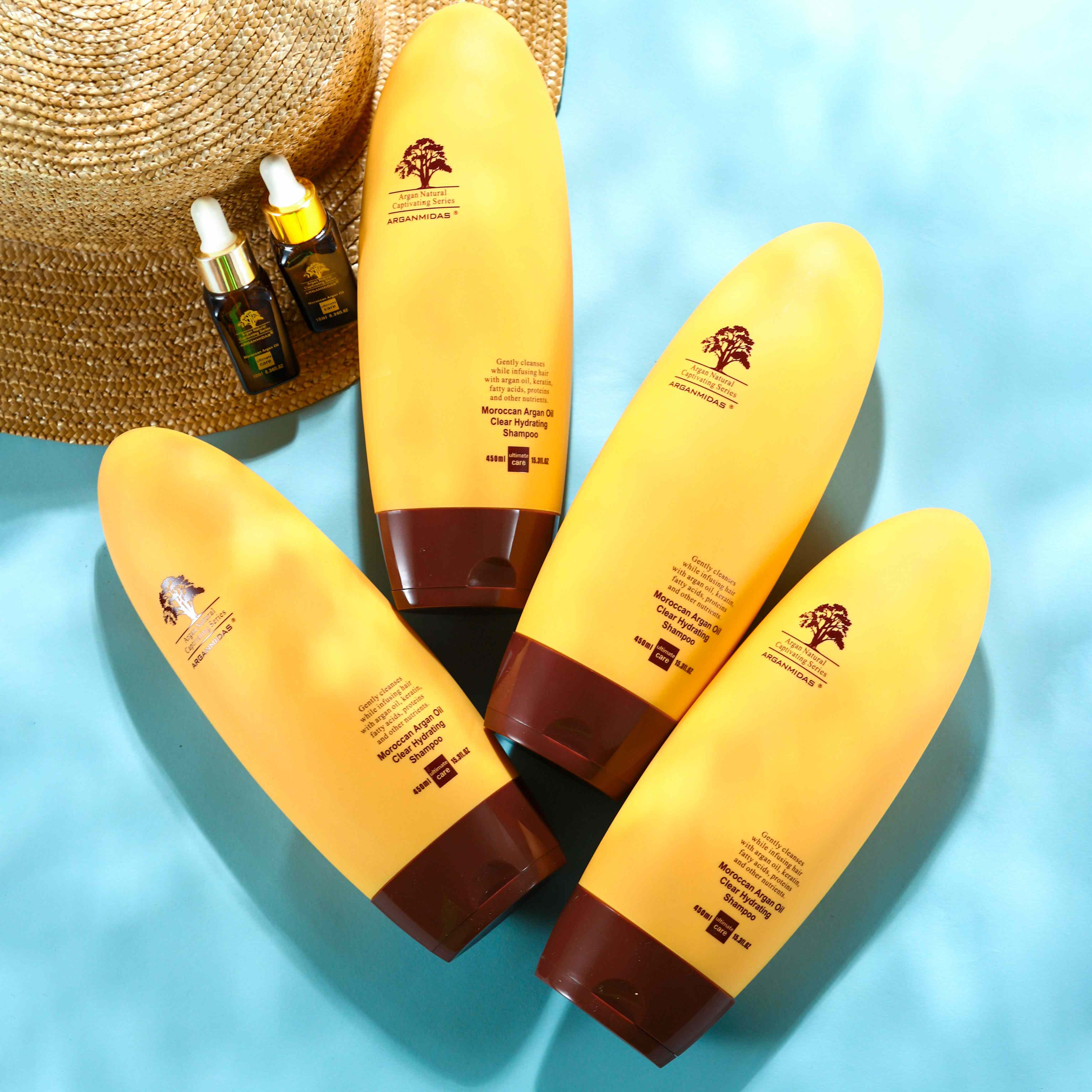Arganmidas Professional Organic Kid Argan Oil Curly Hair Care Set Products Anti-dandruff Shampoo for Frizzy Hair