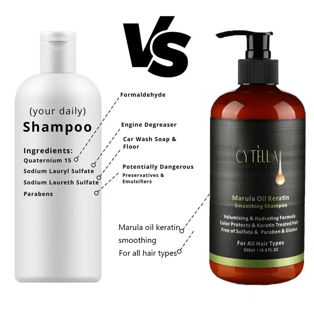 Volumizing Hydrating Formula Color Protects & Keratin Marula Oil Shampoo