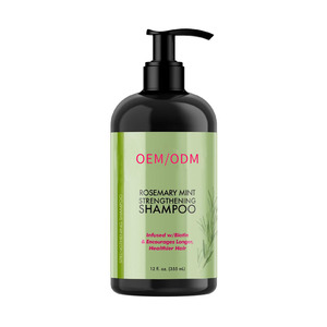 Custom Professional Salon Hair Shampoo Rosemary Mint Strengthening Shampoo Private Label Organic Natural Carton Packing Unisex