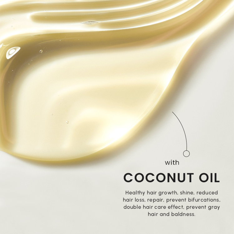 Keratin Organic Coconut Oil Hair Care Set Shampoo Conditioner Moisturizing Gel Anti Dandruff for Damaged Hair Repair