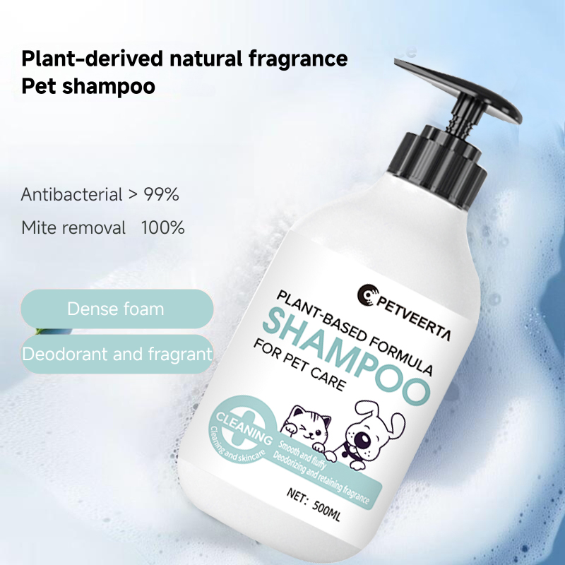 Natural Herbal Blend Pet Shampoo - Promotes Healthy Skin &amp; Coat with Essential Oils for All Breeds
