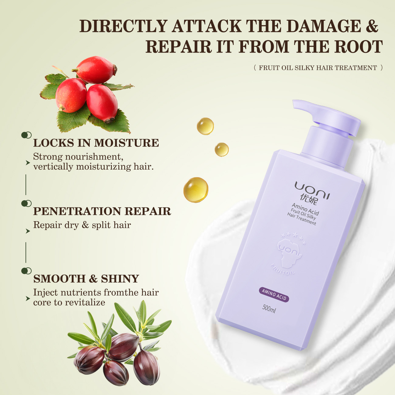Daily Hair Clean Anti Dandruff Shampoo Plant Extract Moisturizing Shampoo Organic Sulfate Free Kids Hair Care Set for Home Use