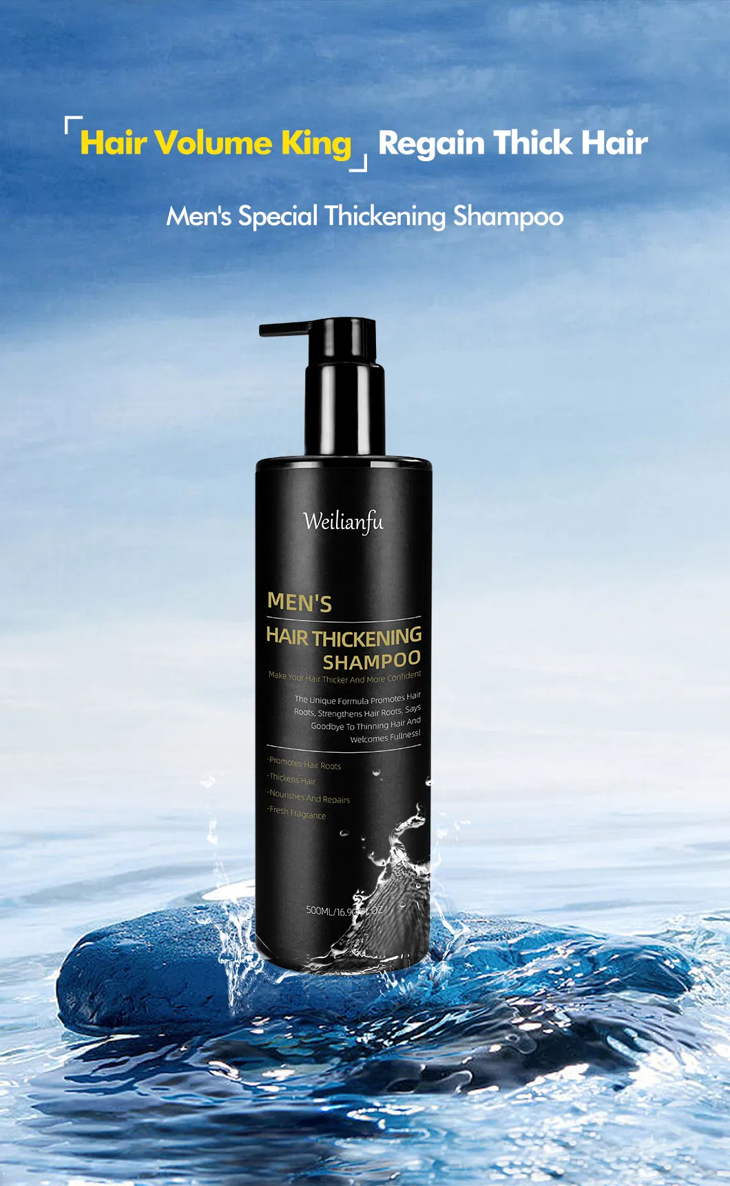 Men Thickening Hair Shampoo and Conditioner Details 1