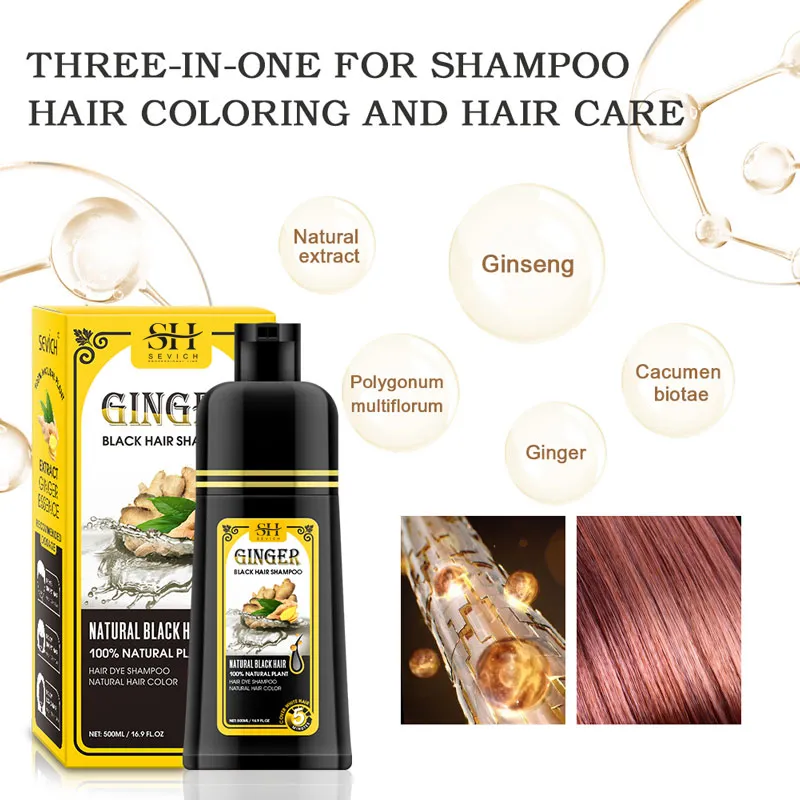 Ginger Black Hair Shampoo Image 1