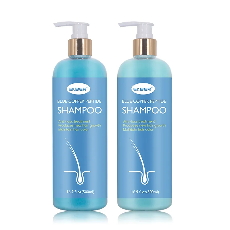 Natural Hair Luxury Blue Copper Peptide Shampoo Kit Hair Care Growth Color Protection Shampoo