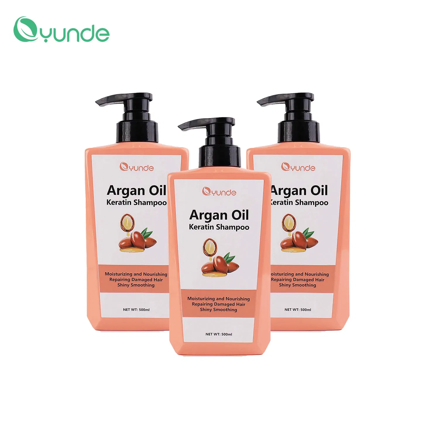 Natural Herbal Extracts Smooth, Fluffy, Argan Keratin Shampoo