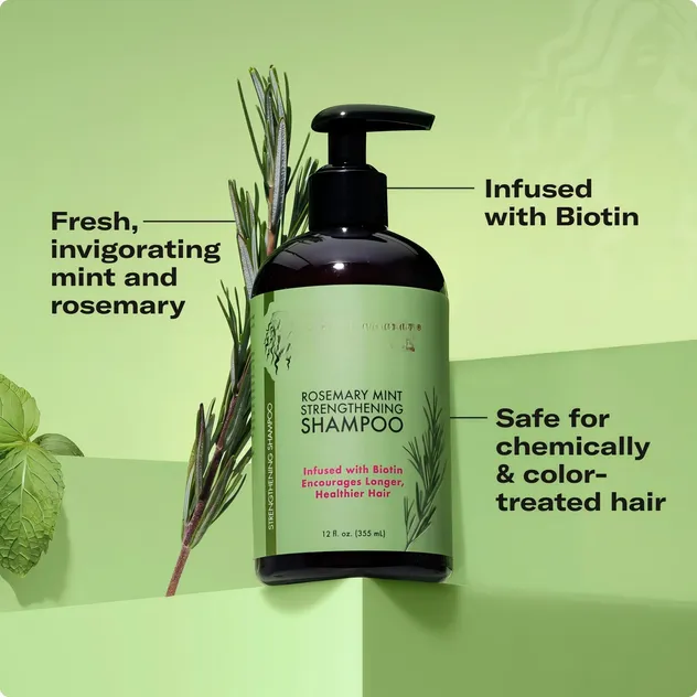 OEM Organics Rosemary Mint Hair Strengthening Biotin Shampoo, Private Label Shampoo
