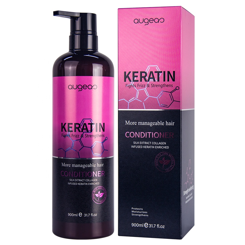 Hair Care Products Natural Hair Softener Keratin Treatment Hair Shampoo and Conditioner for Straight and Curly