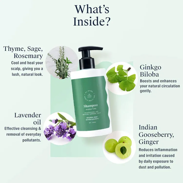 Natural Vegan Hydrating Hair Shampoo for Men & Women