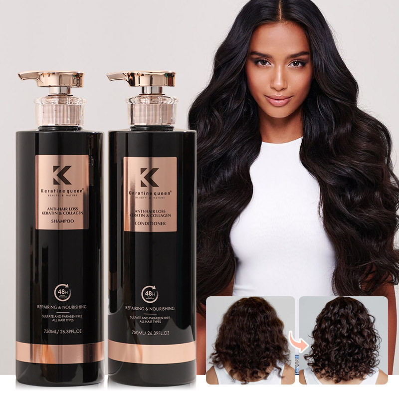 Private Label Professional Shampoo Moisturizing Oil Control Fluffy Hair Care Professional Salon Collagen Shampoo Hair Treatment