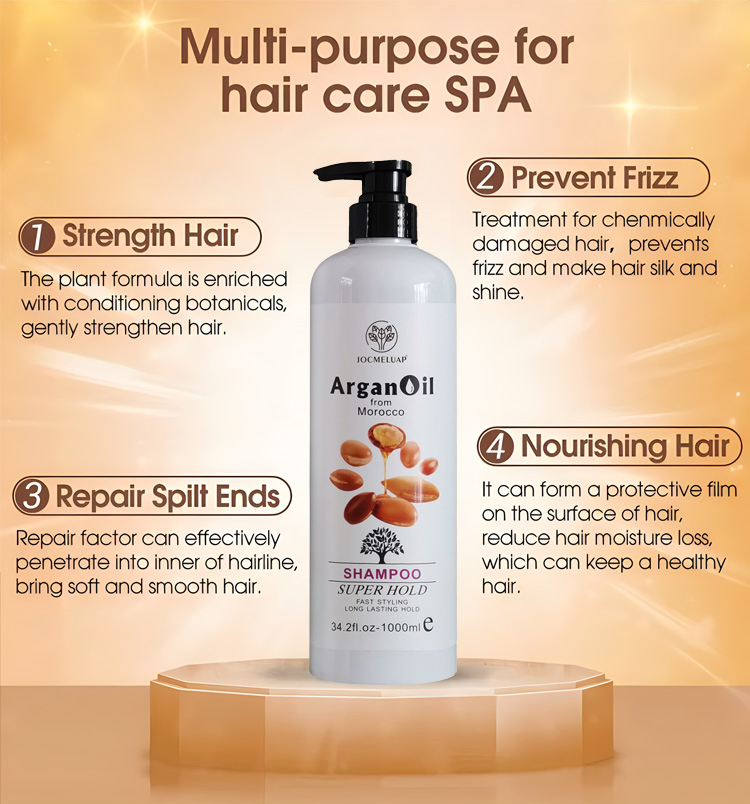 Cruelty-Free Sulfate Free Natural Private Label Morocco Hair Care Nourish Argan Seed Oil Shampoo