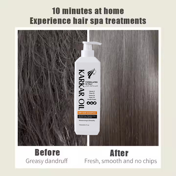 Professional Shampoo Vitamin E Keratin Protein Karkar Oil Collagen Enriched Shampoo Hair Repair Care Shampoo Salon