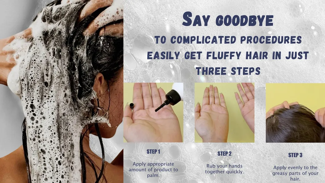Waterless Shampoo Instant Volumizing Dry Hair Shampoo for Oily Hair
