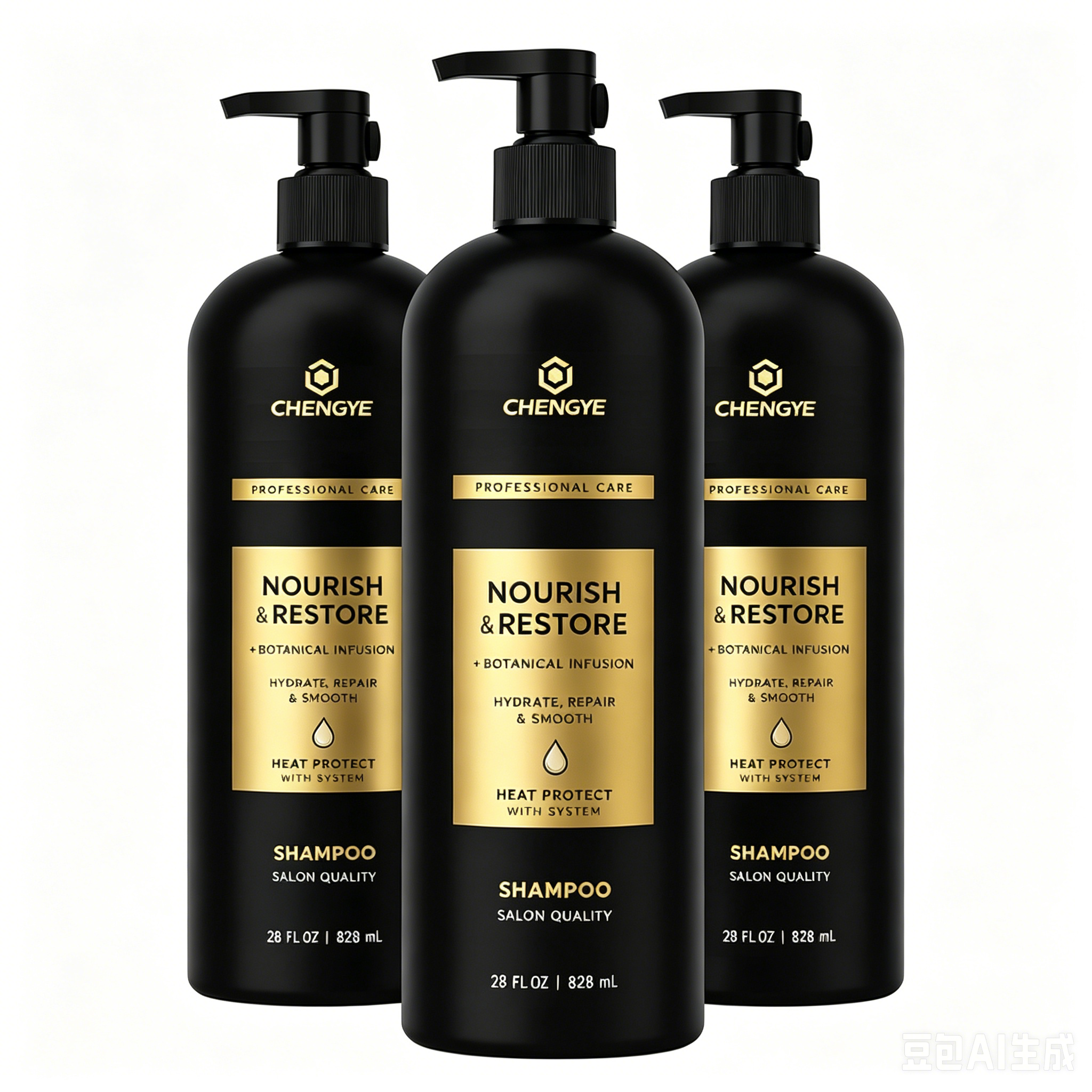 Deep Moisturizing Shampoo for Dry Hair with Vitamin E and Biotin Bottle Made in China