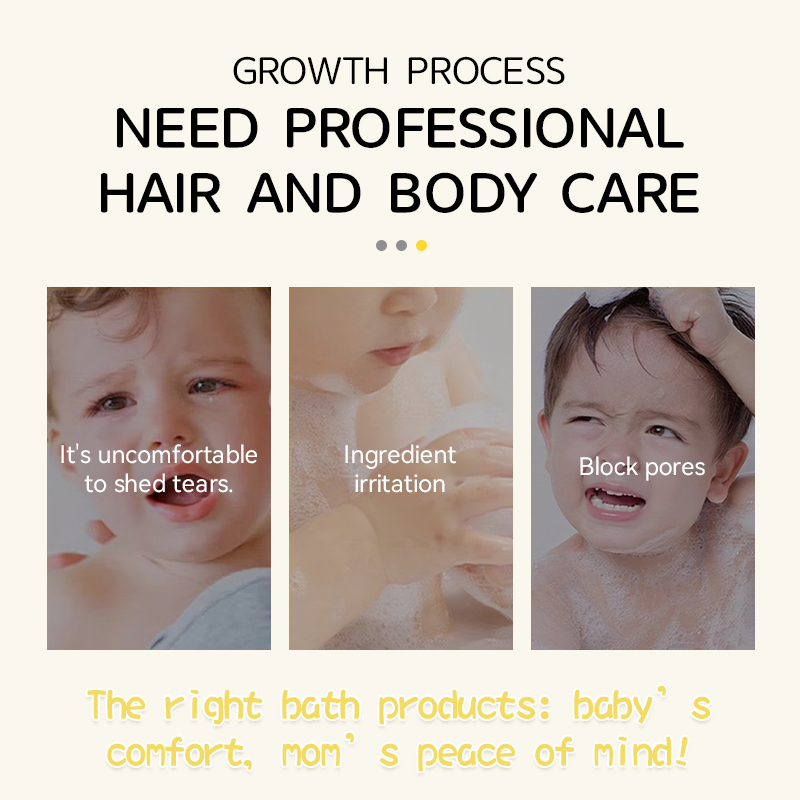 Daily 2 in 1 Baby Shampoo and Body Wash with Natural Chamomilla Oat Extract Gentle Clean Hypoallergenic Tear-Free