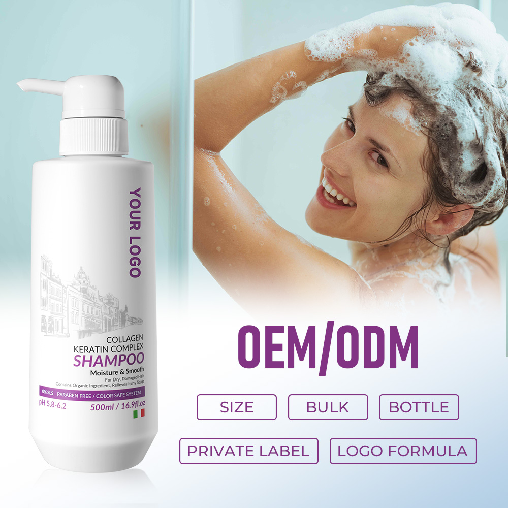 OEM ODM Wholesale Hair Shampoo Conditioner Set Organic Collagen Nourishing Moisturizing Deep Clean Oil-Control Curly Hair