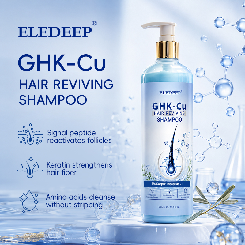 Private Label Cleanses Deeply Repairs Damaged Hair Fibers Forsmoother and Fuller-Looking Hair Ghk-Cu Hair Reviving Shampoo