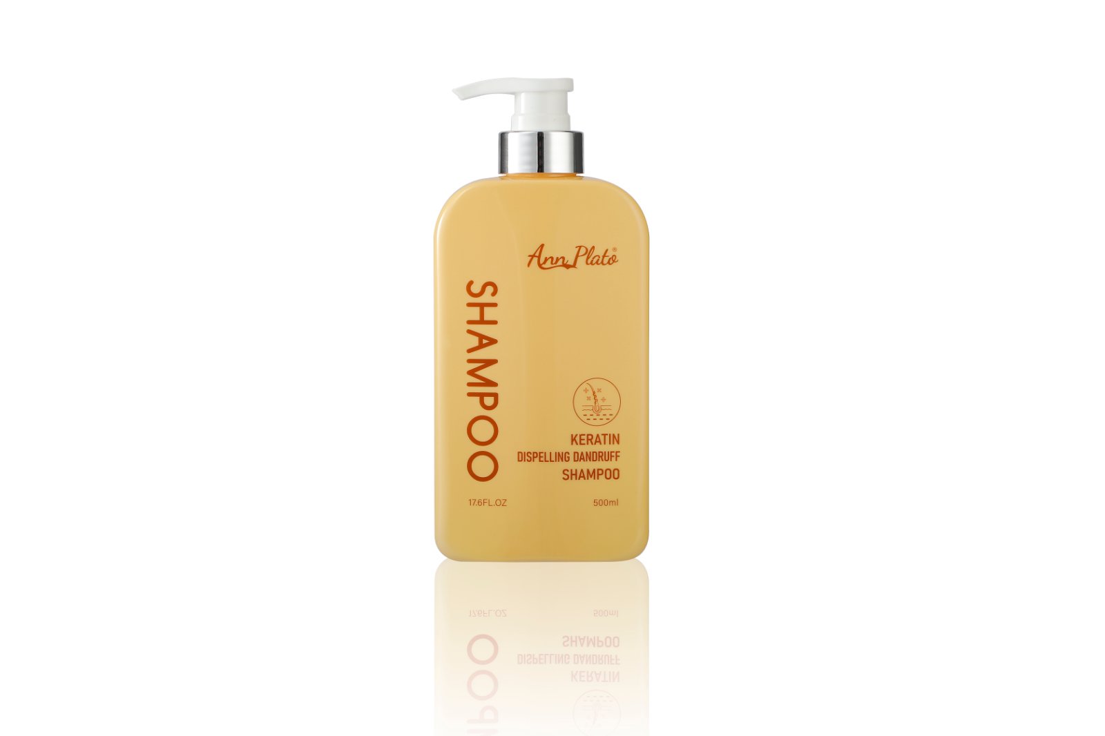 ANN PLATO OEM Private Label Keratin Anti-Dandruff Gel Shampoo 500ml 24Hrs Itchy Scalp Relief Custom Logo Natural Ingredients