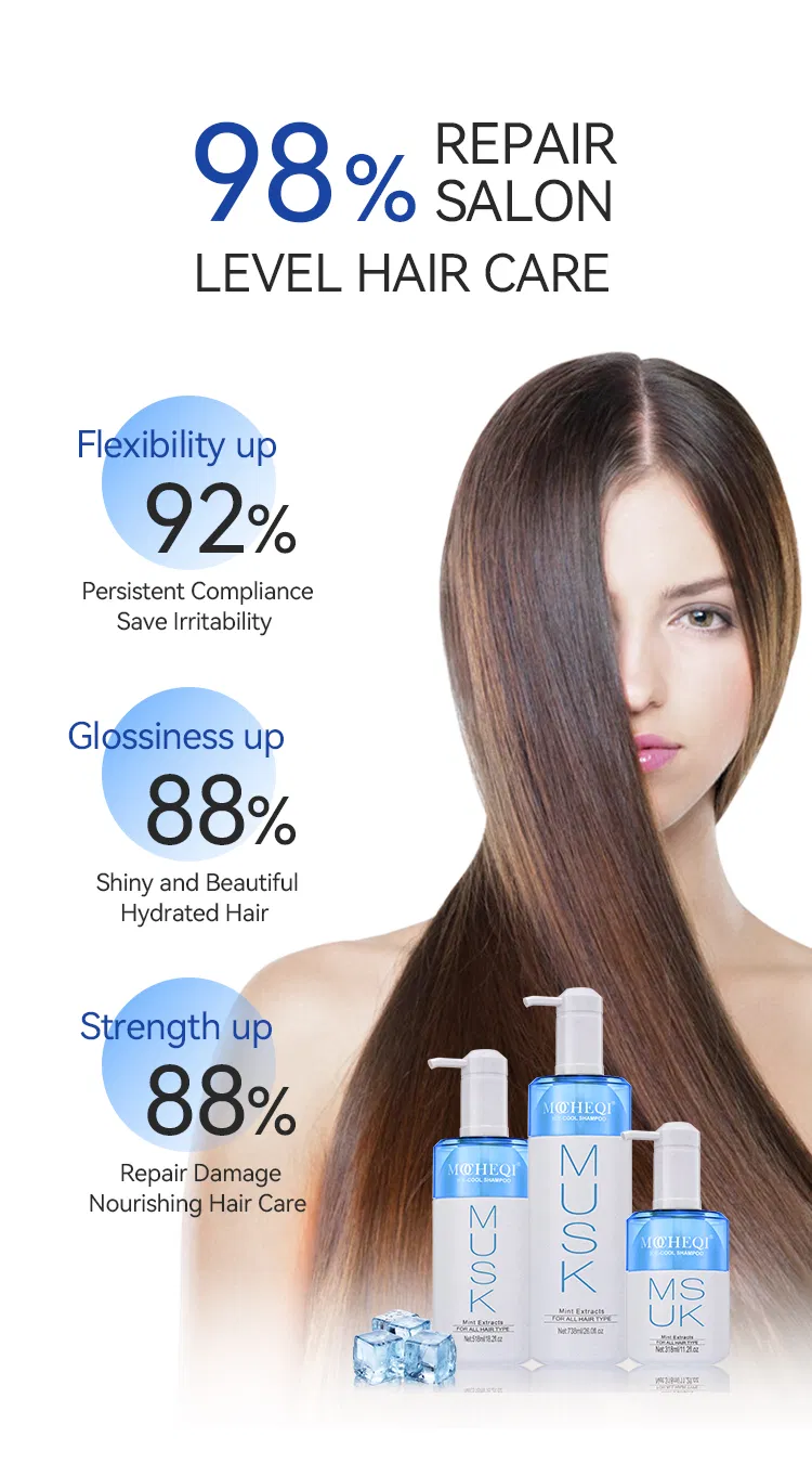 Mocheqi Sulfate Free Mild Organic Nourishing Moisturizing Anti-Dandruff Hair Shampoo for Salon Use Wholesale