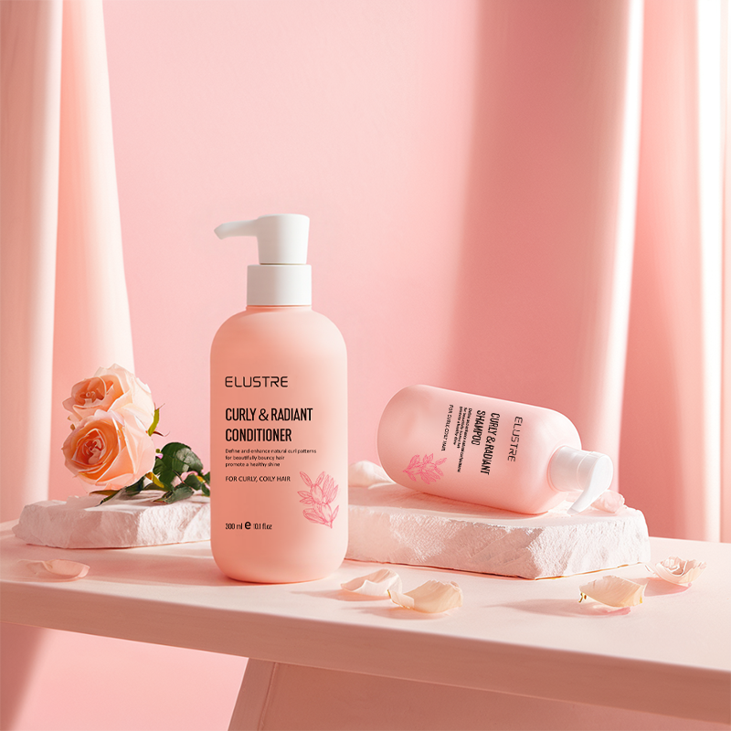 Private Label Shea Butter Curly Hair Shampoo-Moisturizing Nourishing Fluffy Anti-Frizz Deep Cleansing Detangling 2-in-1 for Oily