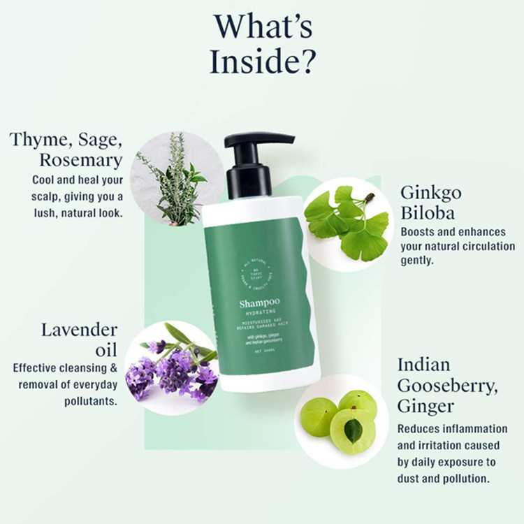 Natural Vegan Hydrating Hair Shampoo for Men &amp; Women