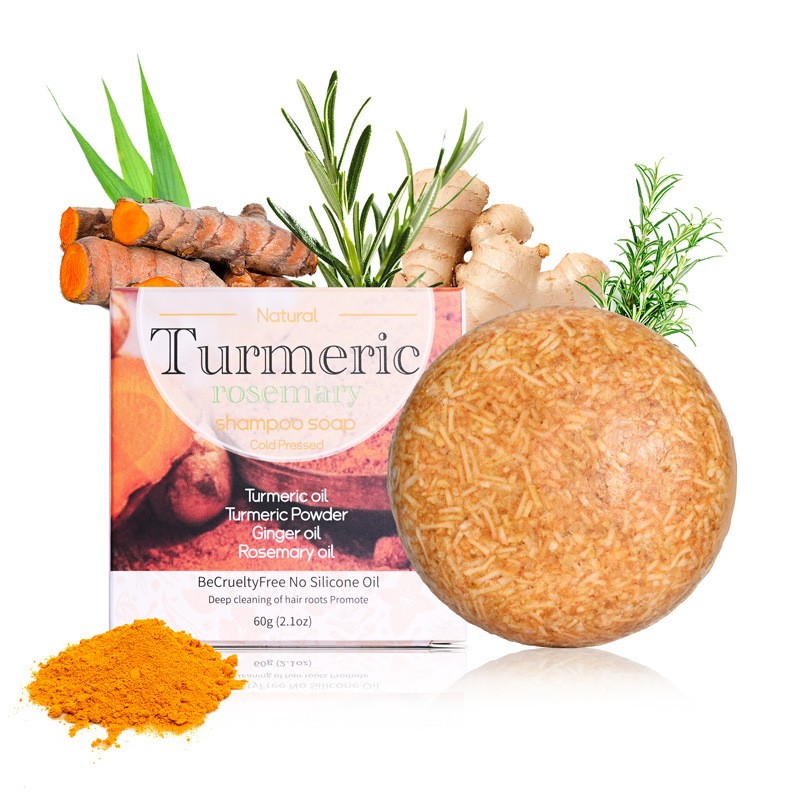 Private Label Organic Shampoo Bar Turmeric Shampoo Bar Keratin Hair Treatment Handmade Ginger Herbal Hair Care Products