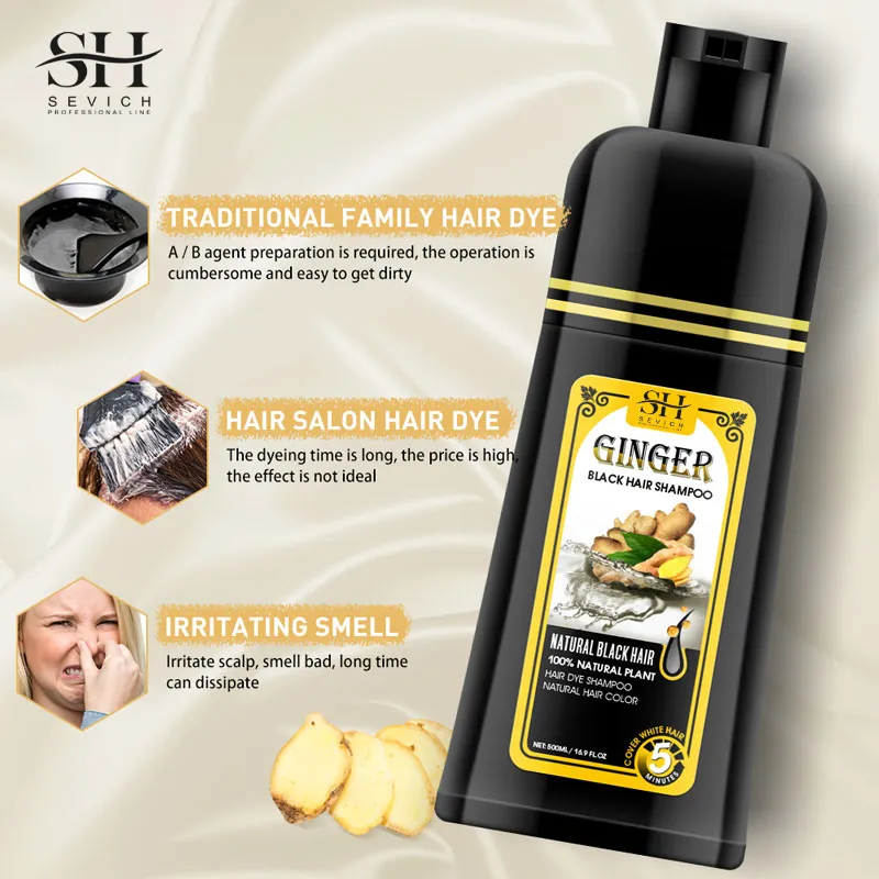 Ginger Black Hair Shampoo Image 4