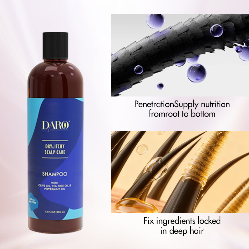 Olive &amp; Tea Tree Oil Anti Itch Smoothing Private Label Shampoo