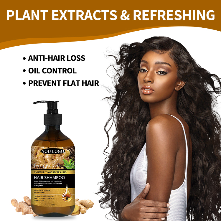 Organic Ginger Extract Shampoo Deep Cleansing &amp; Scalp Care