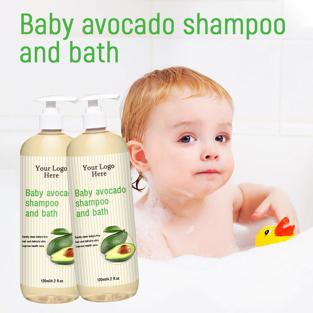 Private Label Baby Bath Products Skin Care Natural Organic Baby Lotion 2 in 1 Shampoo and Wash Baby's Skin Care Set