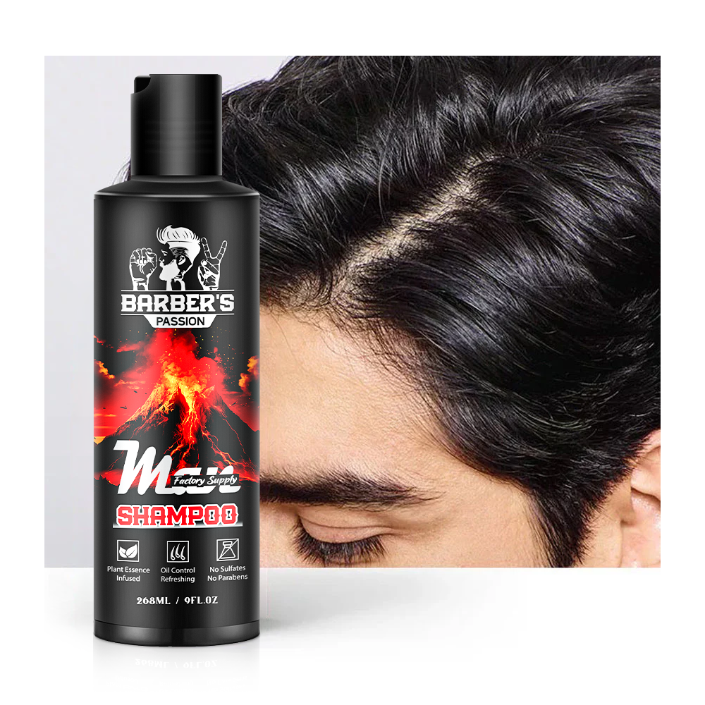 Custom Your Brand Natural Men Hair Shampoo Herbal 72h Oil Control Freshness Global Logistics Support