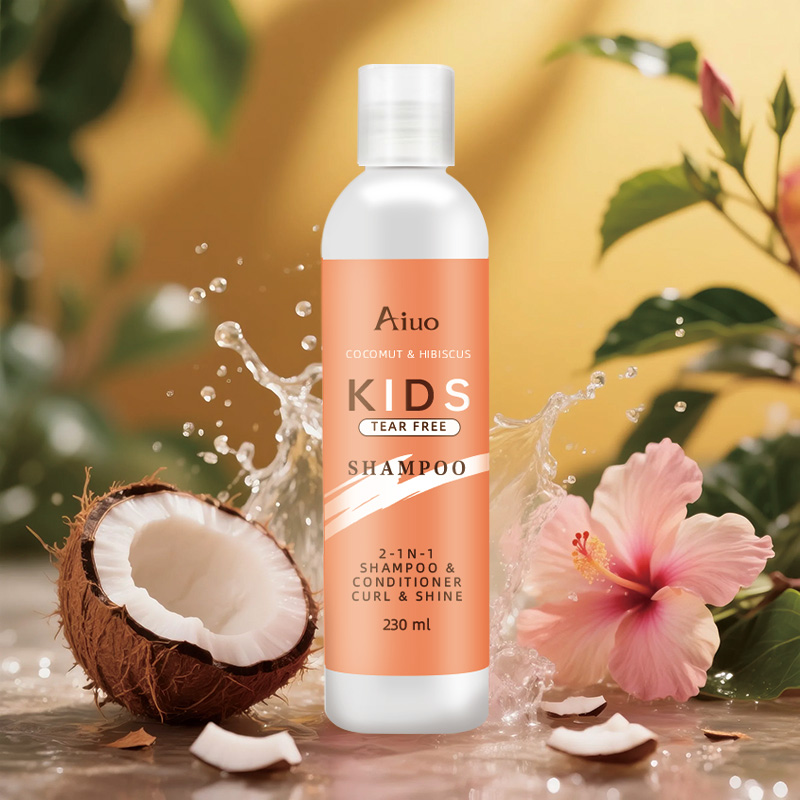 Private Label Kids Hair Care Organic Coconut Oil Moisturizing Gentle Deep Cleansing Repair Kids Hair Shampoo Conditioner 2 in 1