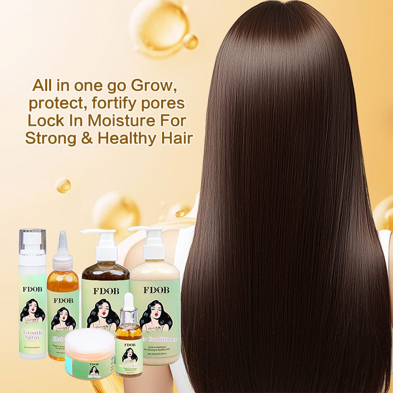 Natural Herbal Chebe Hair Care Set Anti-Dandruff Refreshing Shampoo Prevents Thinning Anti-Hair Loss Promotes Hair Growth for