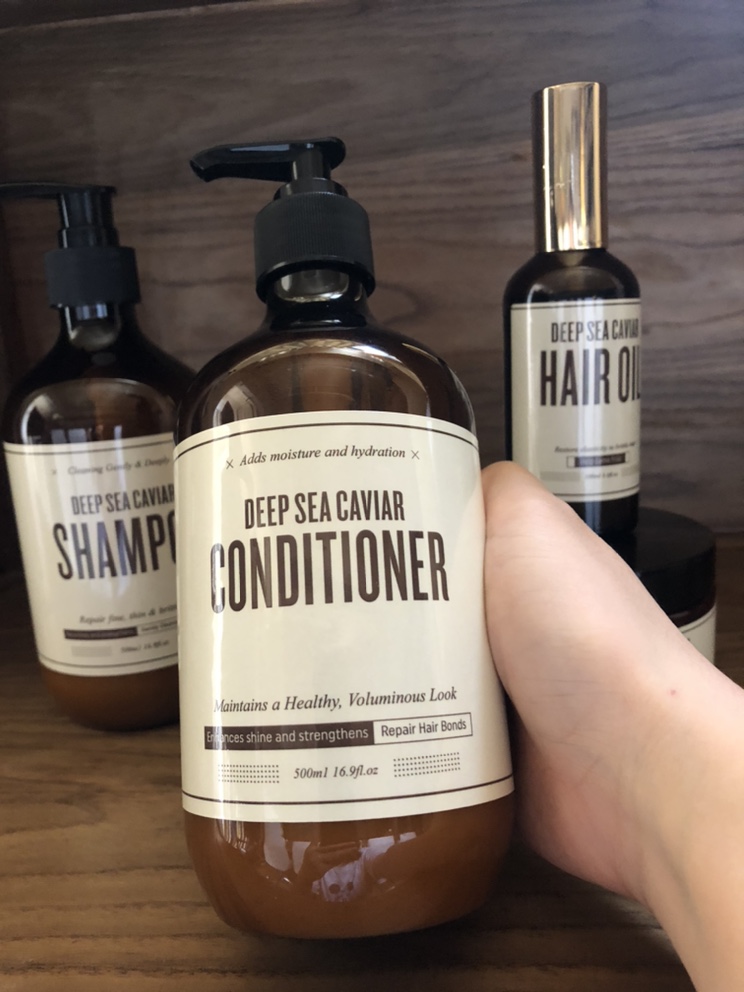 OEM Caviar Sulfate Free Shampoo Custom Logo Luxury Kid Hair Care Set Products Organic Protein Caviar Shampoo and Conditioner