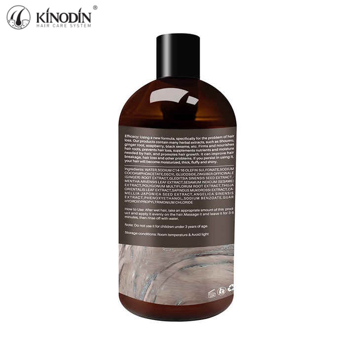 Private Label Organic Biotin Shampoo for Hair Growth Natural Ginger Thickening Anti-Hair Loss Formula Moisturizing Nourishing