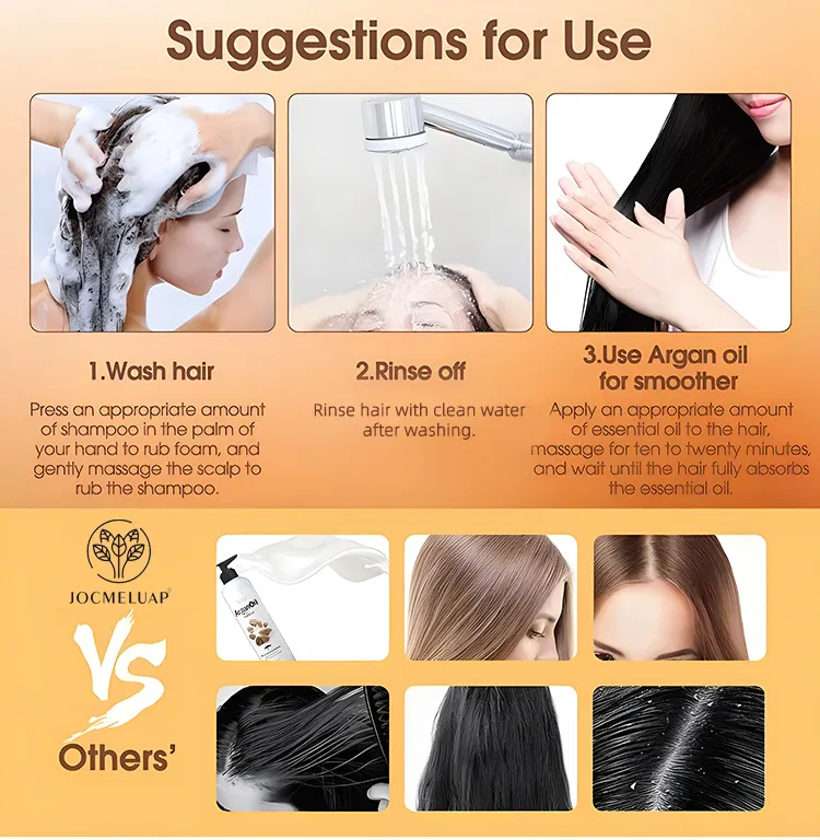 Cruelty-Free Sulfate Free Natural Private Label Morocco Hair Care Nourish Argan Seed Oil Shampoo