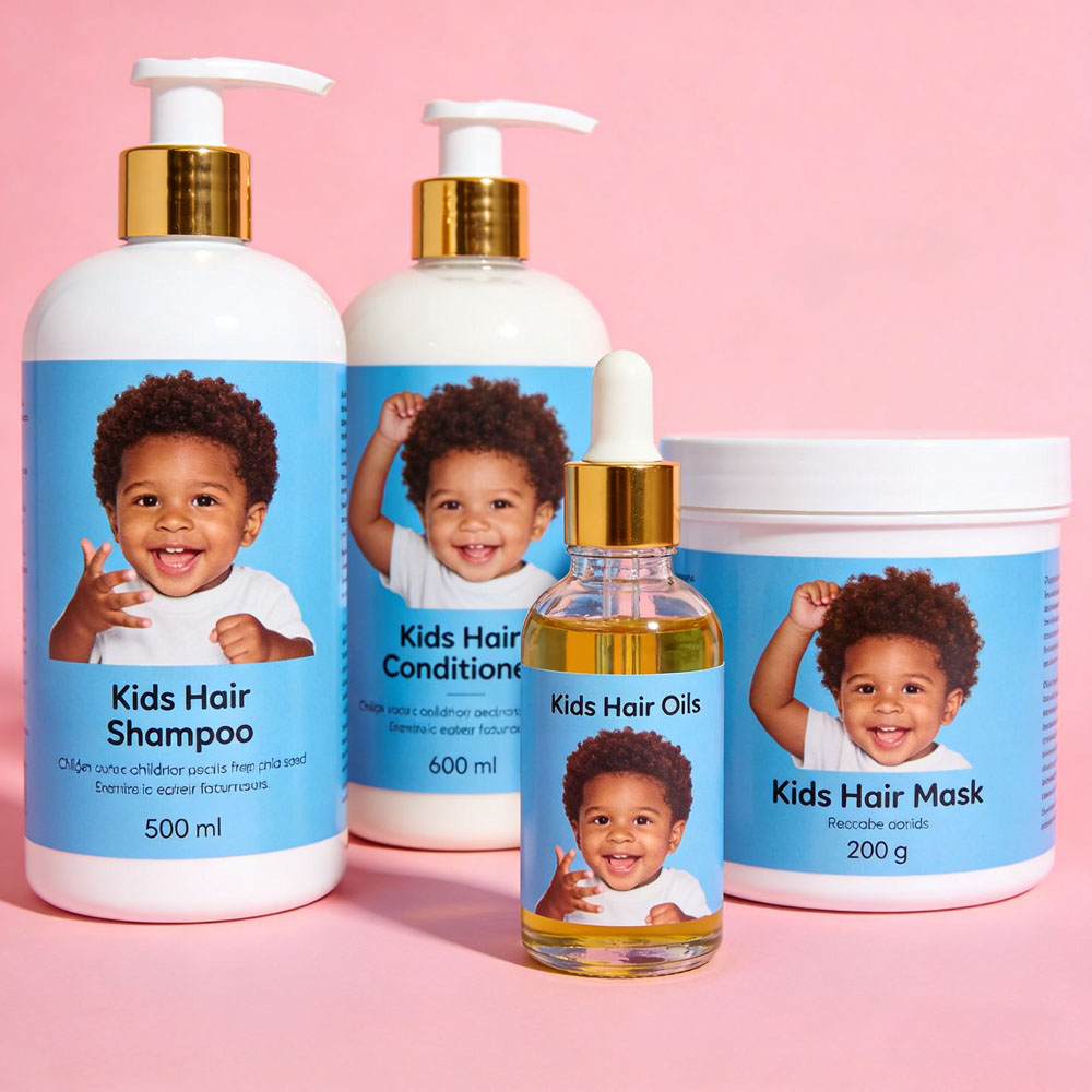Wholesale Kids Hair Care Set 2 in 1 Shampoo Conditioner Leave In Styling Kit