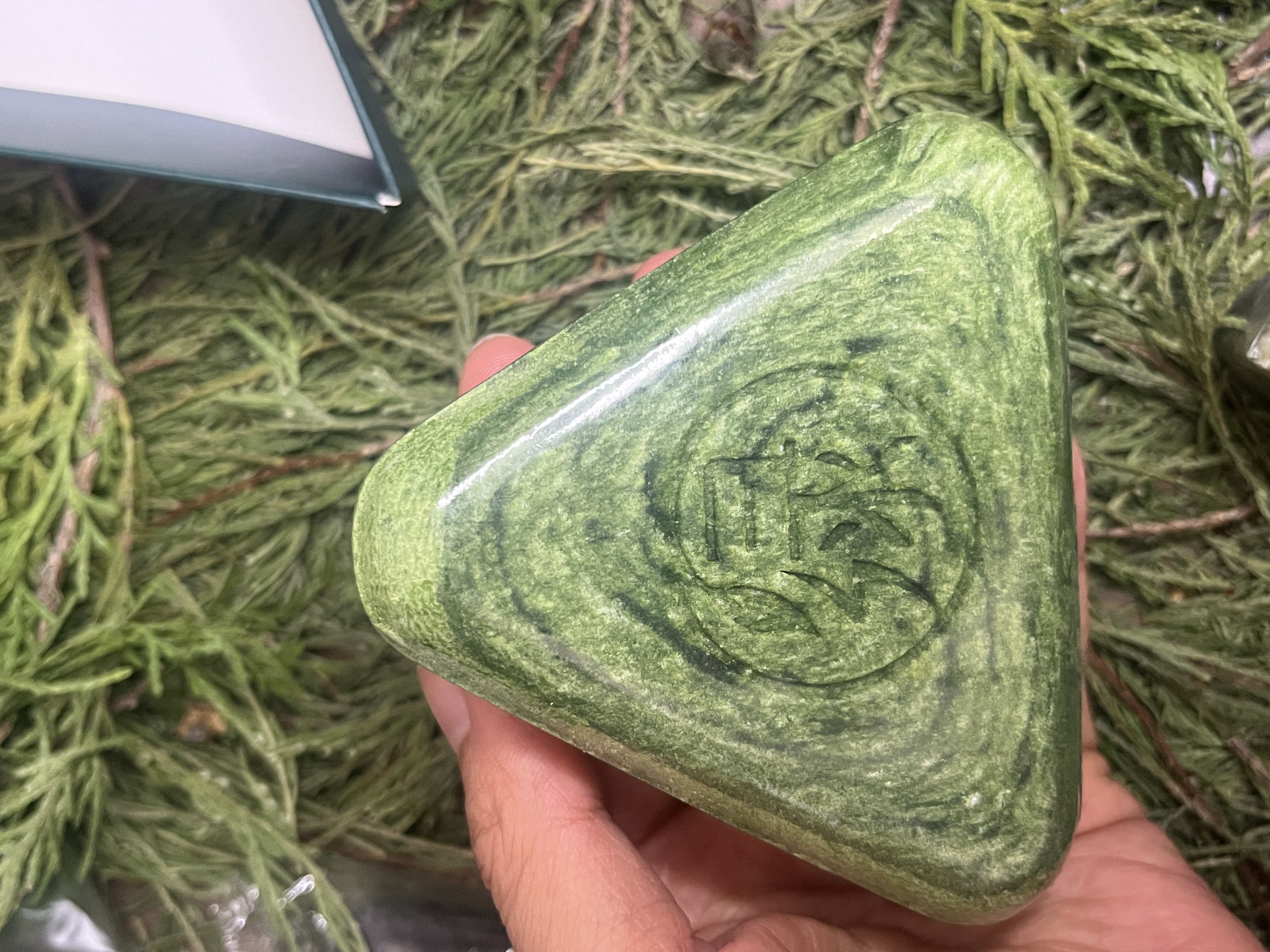 Seven Green Organic Shampoo Soap Usman Grass Handmade Solid Concentrated Formula Color Protection Anti-Oil Control Dandruff
