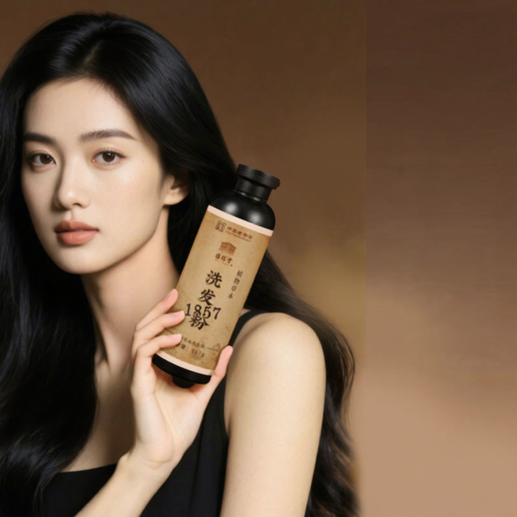 Natural Herbal Shampoo Powder with Plant Extracts for Daily Hair Care