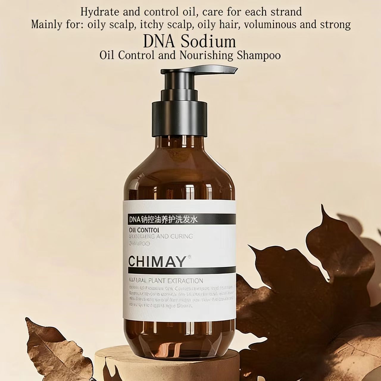 DNA Sodium Oil Control Anti-Hair Loss Anti-Dandruff Shampoo User Tested Reduce Hair Fall 1-3 Weeks Scalp Care Men Women Hair