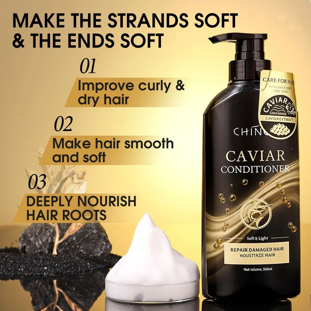 Caviar Shampoo and Conditioner Nourishing Moisturizing Anti-Dandruff Fluffy Caviar Hair Care Sets