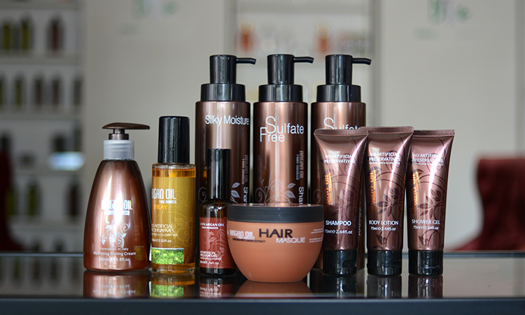 OEM Private Label Argan Oil Luxury Gift Hair Care Set Organic Sulfate Free Shampoo and Conditioner