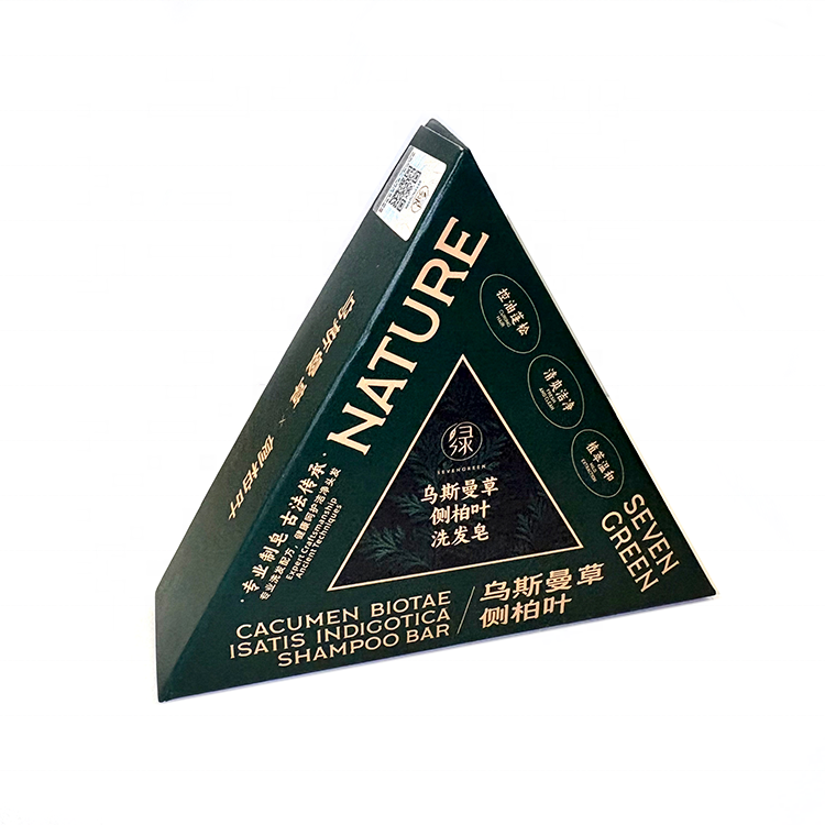 Nature Herbal Seven Green Triangle Platycladus Usman Grass Hair Fixing Oil Control Dandruff Removal Genuine Shampoo Soap Bar