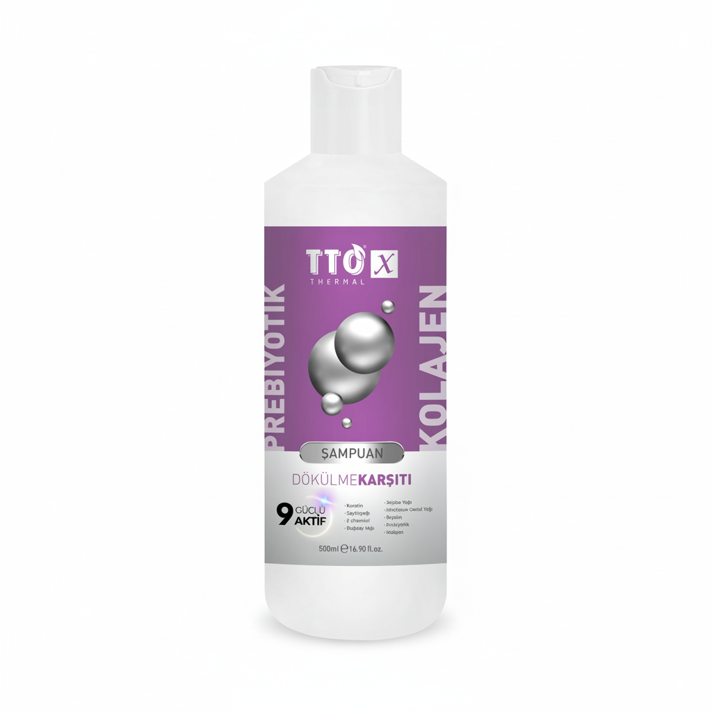 TTO-X Prebiotic &amp; Collagen Shampoo Anti-Hair Loss Moisturizing &amp; Nourishing 500 ml