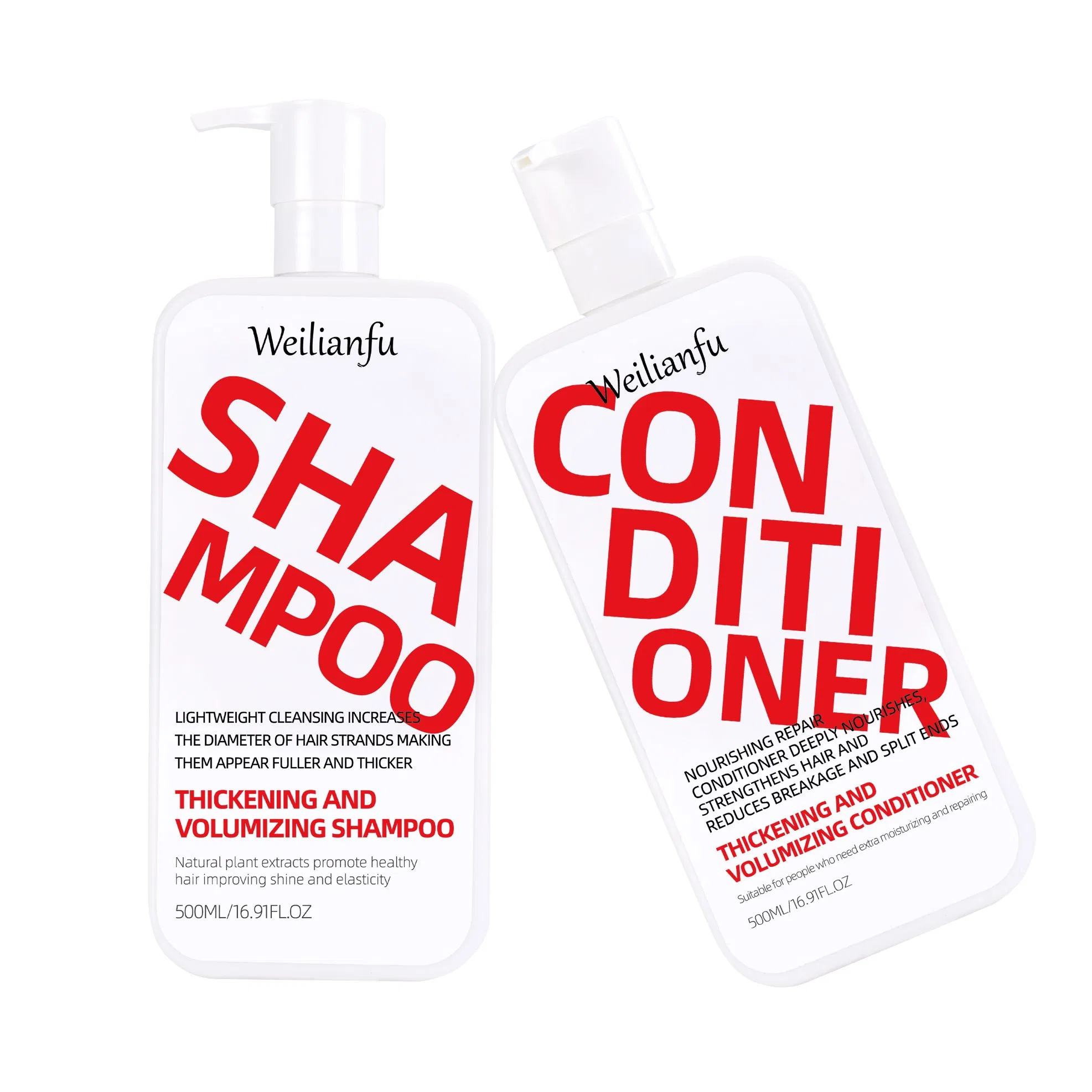 Customized Thickening Volume Hair Shampoo &amp; Conditioner Oil Control for Lightweight, Refreshing Feel Sulfate Free Formula for Healthy, All Type Hair