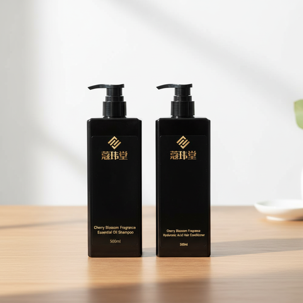 Private Label Organic Shampoo Conditioner Set for Hair Growth Anti-Hair Loss Oil-Control Scalp Care Moisturizing Black Hair