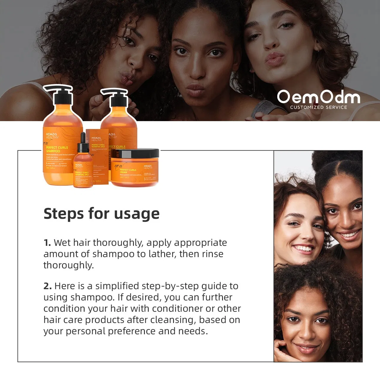Custom Wholesale and Retail 5% Minoxidil Repair Damaged Volumizing Hair Treatment Natural Hair Growth Hair Shampoo &amp; Conditioner Hair Serum Hair Mask Hair Set