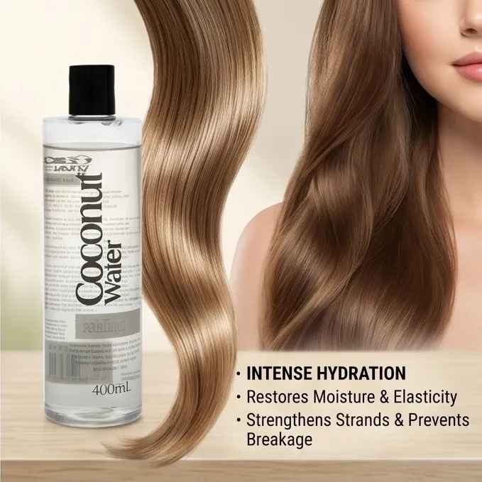 Coconut Water Infused Volumizing Lightweight Non-Weighing Down Shampoo