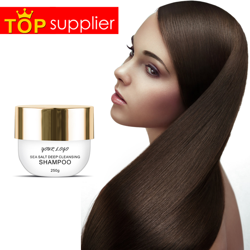 Premium Private Label Hair Shampoo Seaweed Salt Hair Deep Strong Cleansing Shampoo