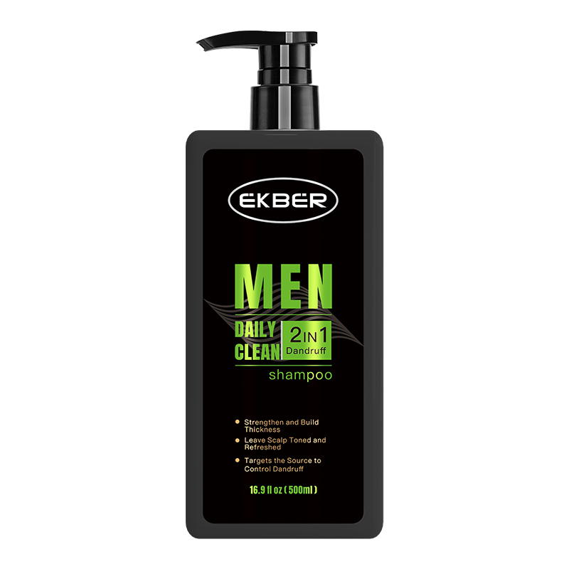 Customize Logo Sulfate Free Scalp Balance Care Hair-Loss Prevention Natural Man's 2in1 Anti-Dandruff Shampoo